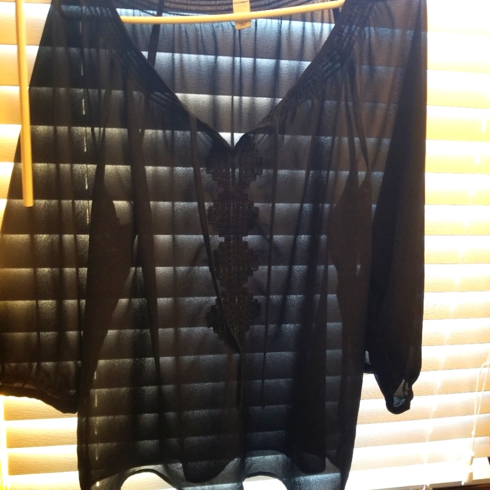 Sheer bohemian top